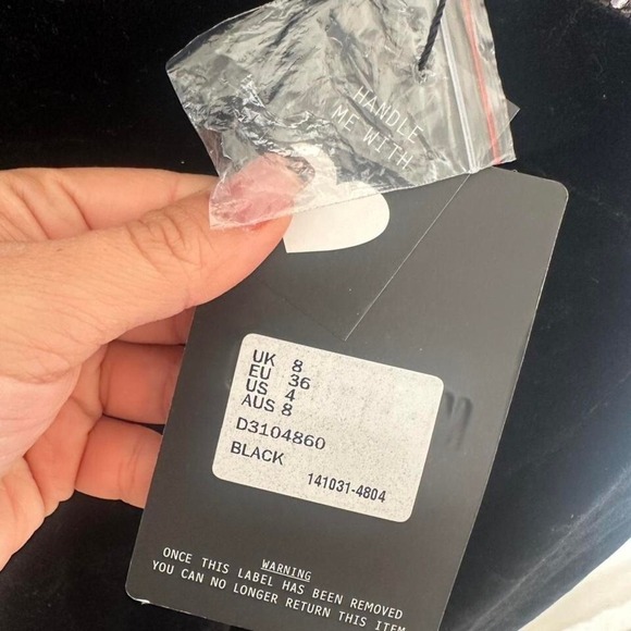 Black Velvet Sequince Dress Missguided - Picture 3 of 5